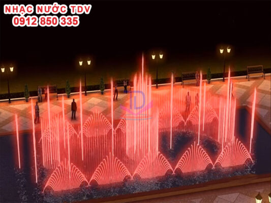 nhạc nước hình chữ nhật đẹp