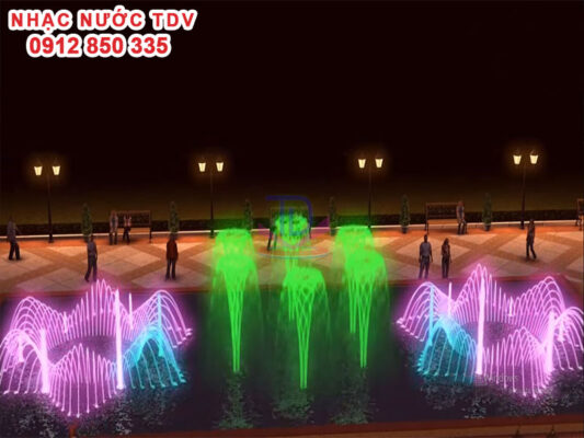 các mẫu nhạc nước hình chữ nhật