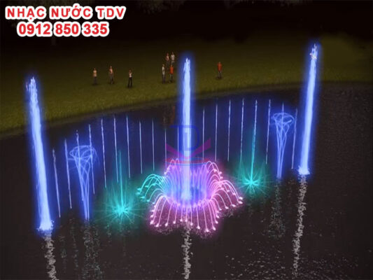 nhạc nước phao nổi trên sông hồ