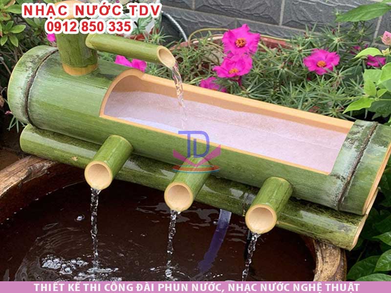 Hướng dẫn cách làm đài phun nước bằng tre (How to Make BAMBOO WATER FOUNTAIN)