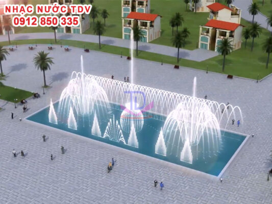 Ưu điểm và ý nghĩa kiến trúc của đài phun nước hình chữ nhật