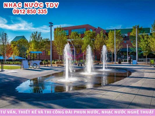 Những lưu ý khi thiết kế đài phun nước quảng trường