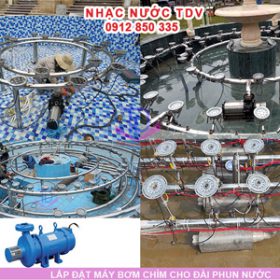 Lắp đặt máy bơm đài phun nước