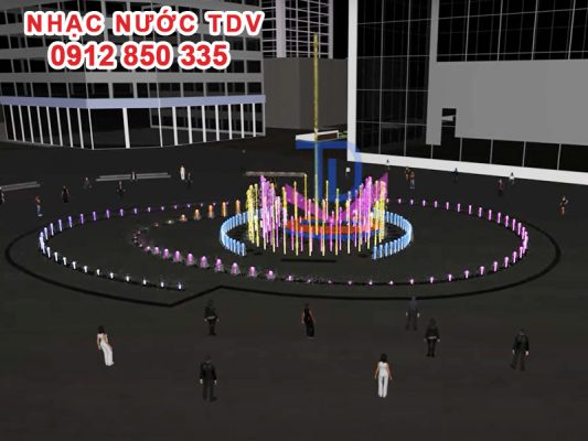 Dựng phim 3D nhạc nước âm sàn thành phố Vinh 1