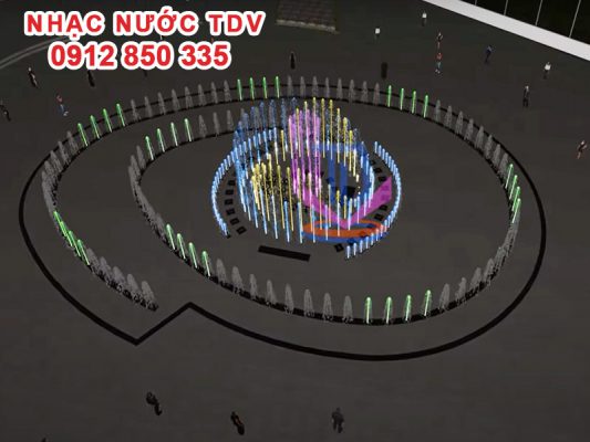 Dựng phim 3D nhạc nước âm sàn thành phố Vinh 2