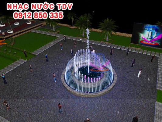Làm phim nhạc nước 3D cho quảng trường thành phố Huế 2