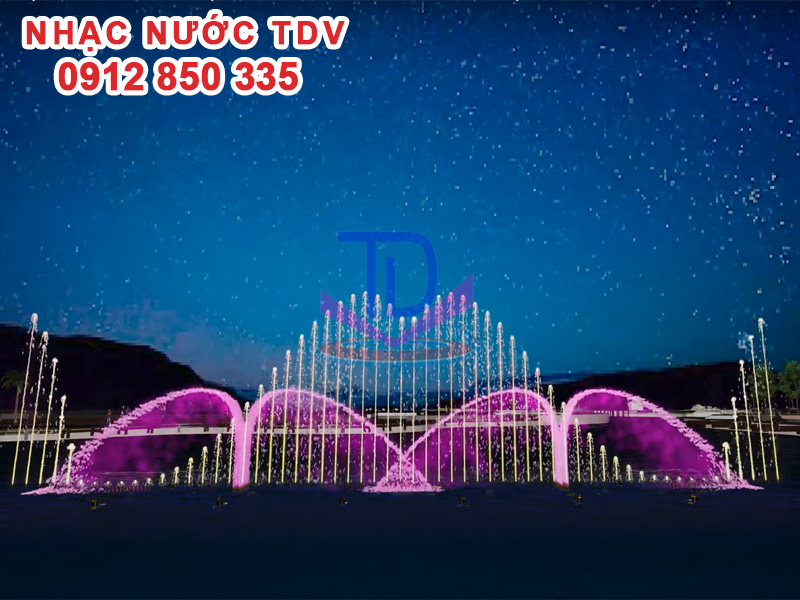 Thiết kế nhạc nước trên hồ dự án Mailand Hoàng Đồng – Lạng Sơn