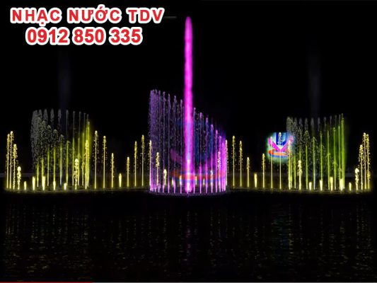 Thiết kế nhạc nước trên hồ Xuân Hương Đà Lạt hiệu ứng 3