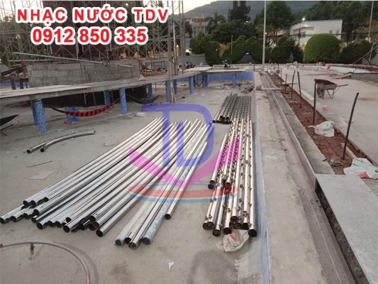 Lắp đặt nhạc nước tượng đài công viên Xuân Lộc - Đồng Nai