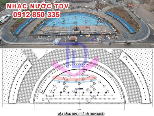 Nhạc nước khu đô thị Vinh Riverside Nghệ An 2