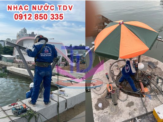 Thi công nhạc nước nghệ thuật cống Cái Khế TP Cần Thơ