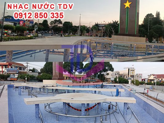 Thiết bị lắp đặt cho nhạc nước tượng đài công viên Xuân Lộc