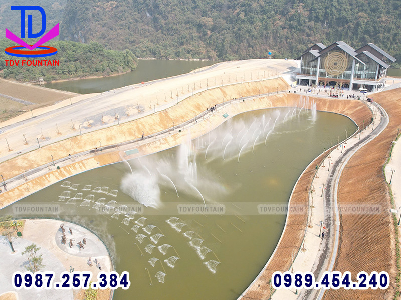 Nhạc nước nhà ga cáp treo Hương Bình – Chùa Tiên – Hòa Bình