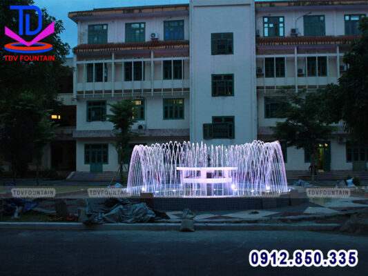 Chạy thử hoạt động đài phun nước