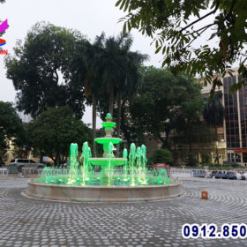 Đài phun nước bể tròn học viện Báo chí