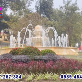 Đài phun nước quả cầu đá Nhà máy Z121 Phú Thọ 5