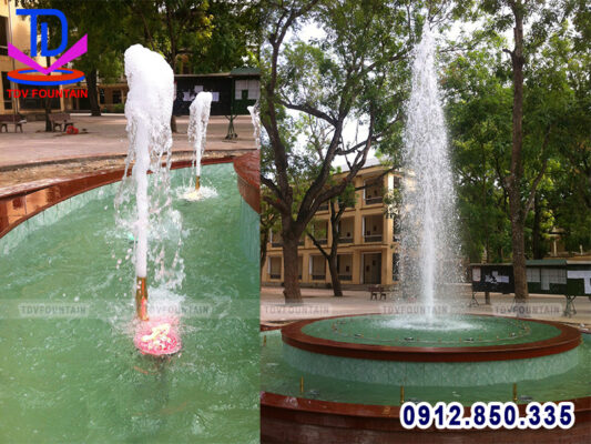 Hiệu ứng phun sủi bọt và cây thông