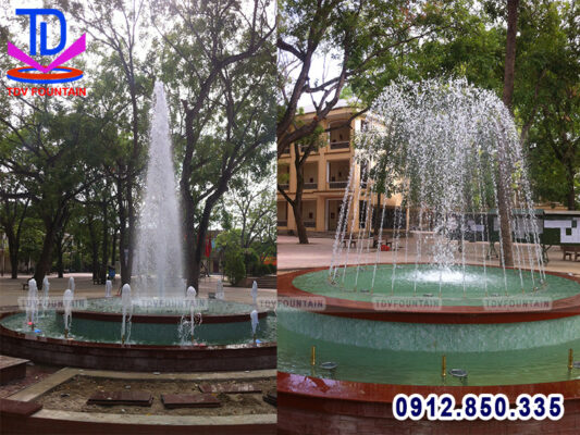 Test hoạt động đài phun nước