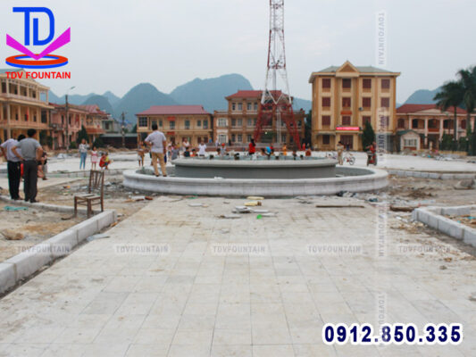 Thi công đài phun nước quảng trường
