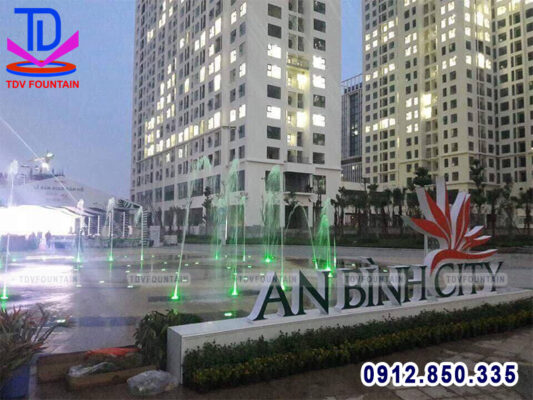 Đài phun nước âm sàn khu đô thị An Bình city