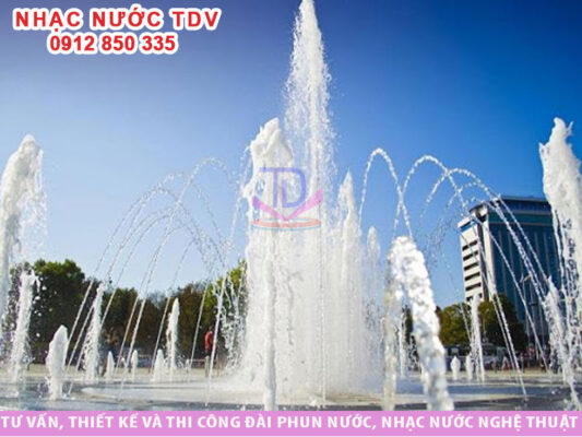 Nhạc nước TDV – Đơn vị thiết kế thi công đài phun nước công viên uy tín
