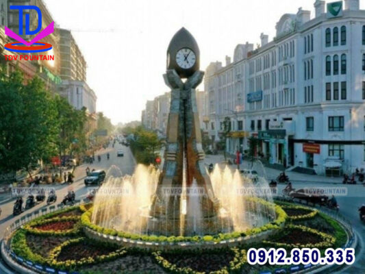 Đài phun nước cột đồng hồ Từ Sơn