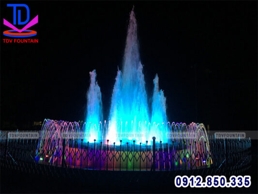 Đài phun nước hình tròn quảng trường Bắc Sơn