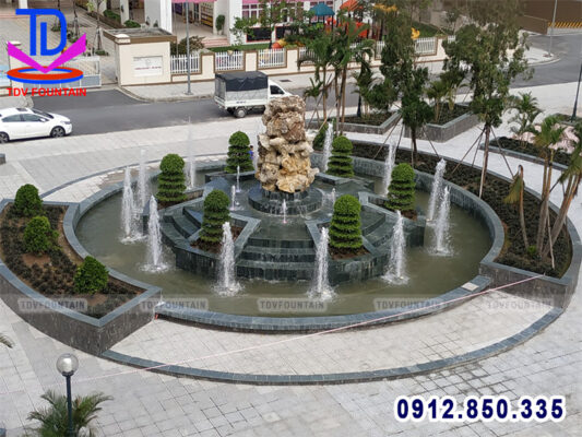 Đài phun nước khu nhà ở Phú Lãm - Hà Đông