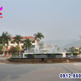 Đài phun nước nút giao Thịnh Lang - Trần Quý Cáp - Hòa Bình