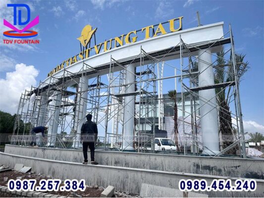 Quy trình thiết kế và thi công đài phun nước + rèm nước trang trí của TDV Việt Nam