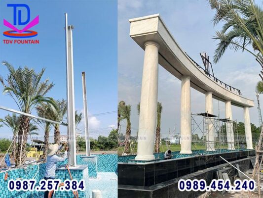 Ưu điểm nổi bật của dự án đài phun nước + rèm nước trang trí KĐT GOLD COAST Vũng Tàu 