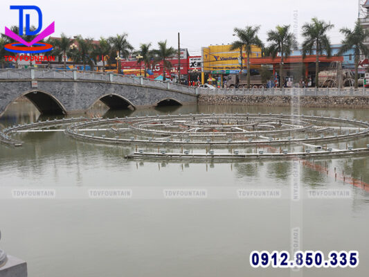 Hoàn thiện lắp đặt thiết bị đài phun nước