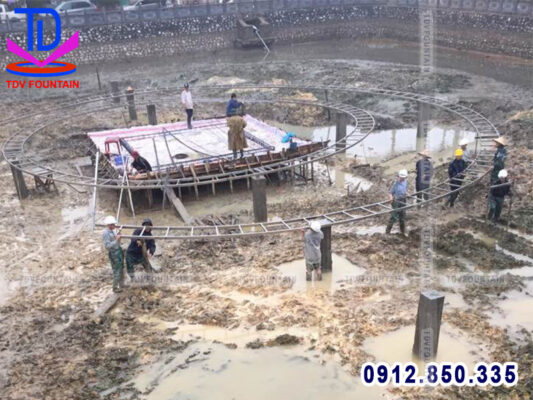 Lắp đặt hệ thống giàn phun nước