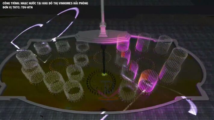 Thiết kế video 3D nhạc nước khu đô thị
