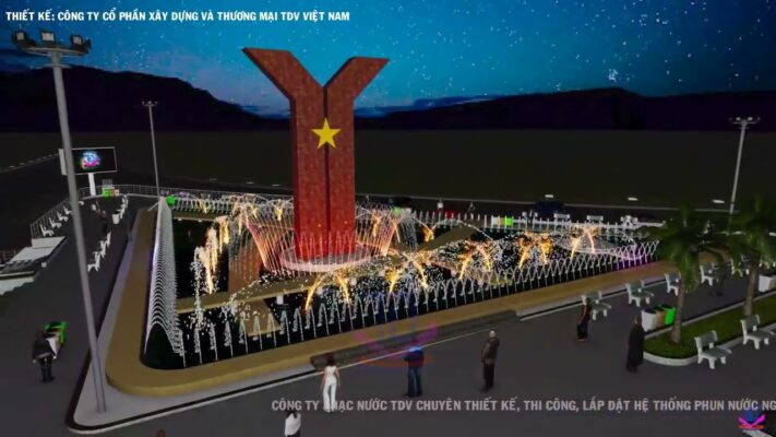 Thiết kế mô phỏng nhạc nước quảng trường Xuân Lộc