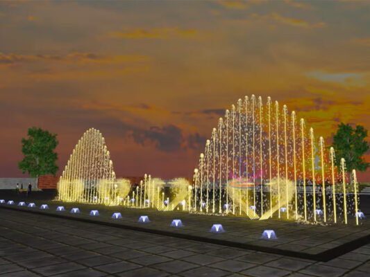 Nhạc nước quảng trường Hòa Bình - Nam Định