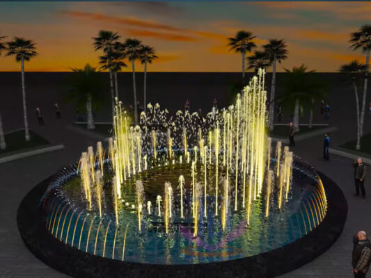 Thiết kế nhạc nước công ty than Vàng Danh