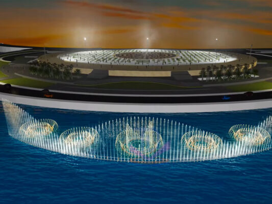 Thiết kế nhạc nước trên hồ quảng trường Gia Nghĩa