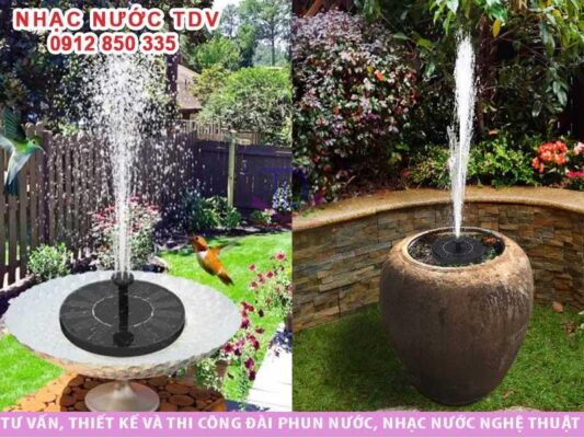 Vòi phun nước dạng pháo hoa cần sử dụng máy bơm áp lực cao. 