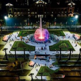 Đài phun nước nghệ thuật Sông Hương mang lại giá trị thẩm mỹ cho công viên Lý Tự Trọng