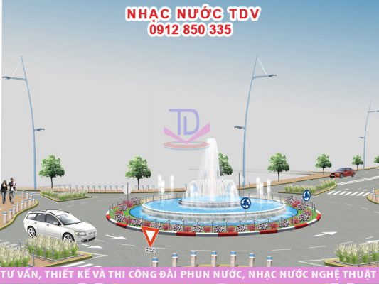 Đài phun nước bùng binh luôn nằm tại các nút giao lớn - nơi có mật độ phương tiện cao.