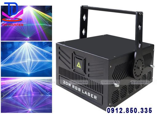 Công nghệ và thiết bị đi kèm của đèn laser cho nhạc nước.
