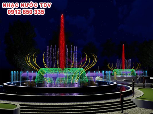 Hệ thống điều khiển giữ vai trò trung tâm quá trình vận hành nhạc nước