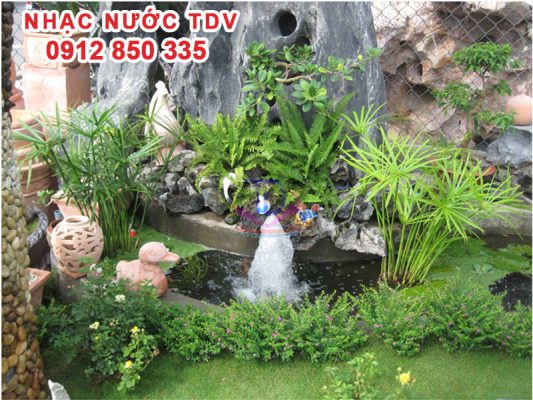 Chi phí thi công đài phun nước hòn non bộ không cố định