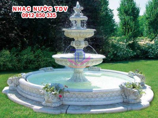 Đài phun nước 5 tầng hình tròn